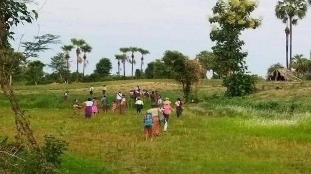 মিয়ানমারের সাগাইংয়ে সেনাবাহিনীর তাণ্ডব, বাস্তচ্যুত হাজারো মানুষ