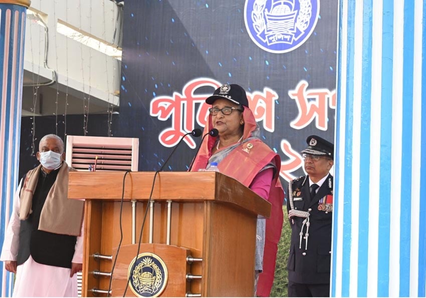 সেবার মাধ্যমে জনগণের আস্থা ও বিশ্বাস অর্জন করতে পুলিশের প্রতি আহ্বান প্রধানমন্ত্রীর
