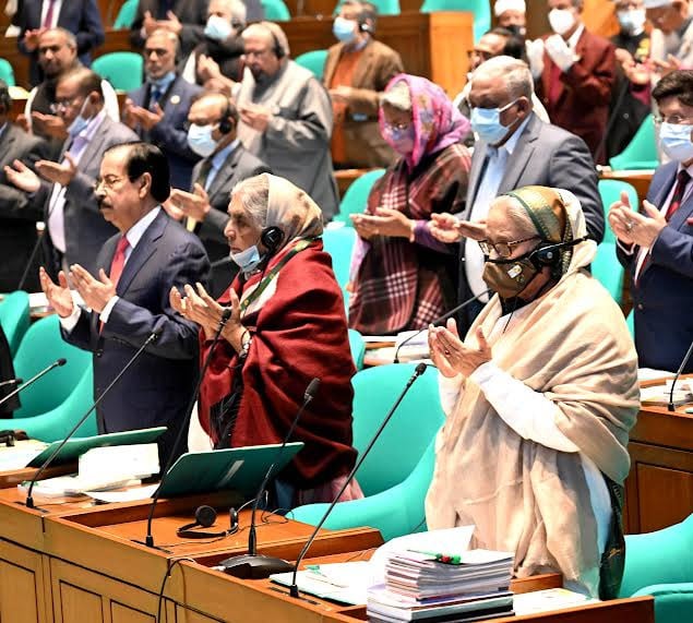  সংসদে সর্বসম্মতিক্রমে শোক প্রস্তাব গৃহিত