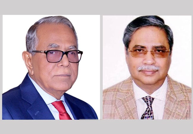  নতুন রাষ্ট্রপতি নির্বাচিত হওয়ায় সাহাবুদ্দিনকে অভিনন্দন আবদুল হামিদের