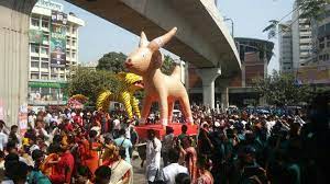 বর্ণিল উৎসবে নববর্ষ উদযাপন