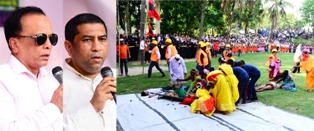 দুর্যোগ প্রস্তুতির মহড়ায় দুর্যোগ মোকাবেলার মূল হাতিয়ার : এ টি এম পেয়ারুল ইসলাম