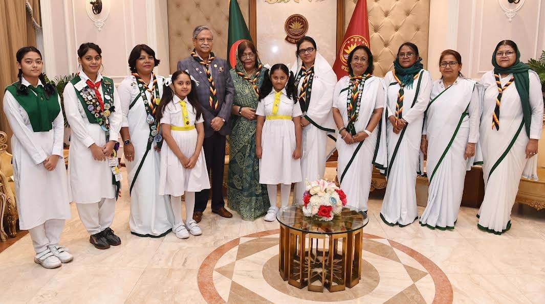  গার্ল গাইডস এর কার্যক্রমকে তৃণমূল পর্যায় ছড়িয়ে দেয়ার আহ্বান রাষ্ট্রপতির