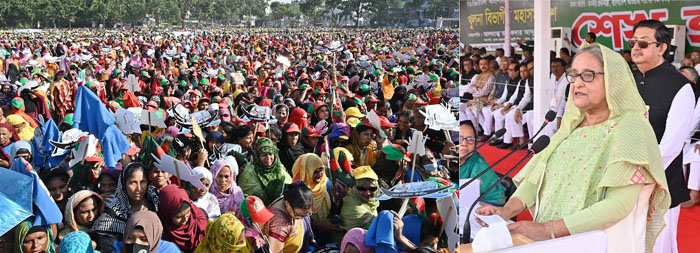  মানুষের সেবার আবারো সুযোগের জন্য নৌকায় ভোট চাইলেন প্রধানমন্ত্রী