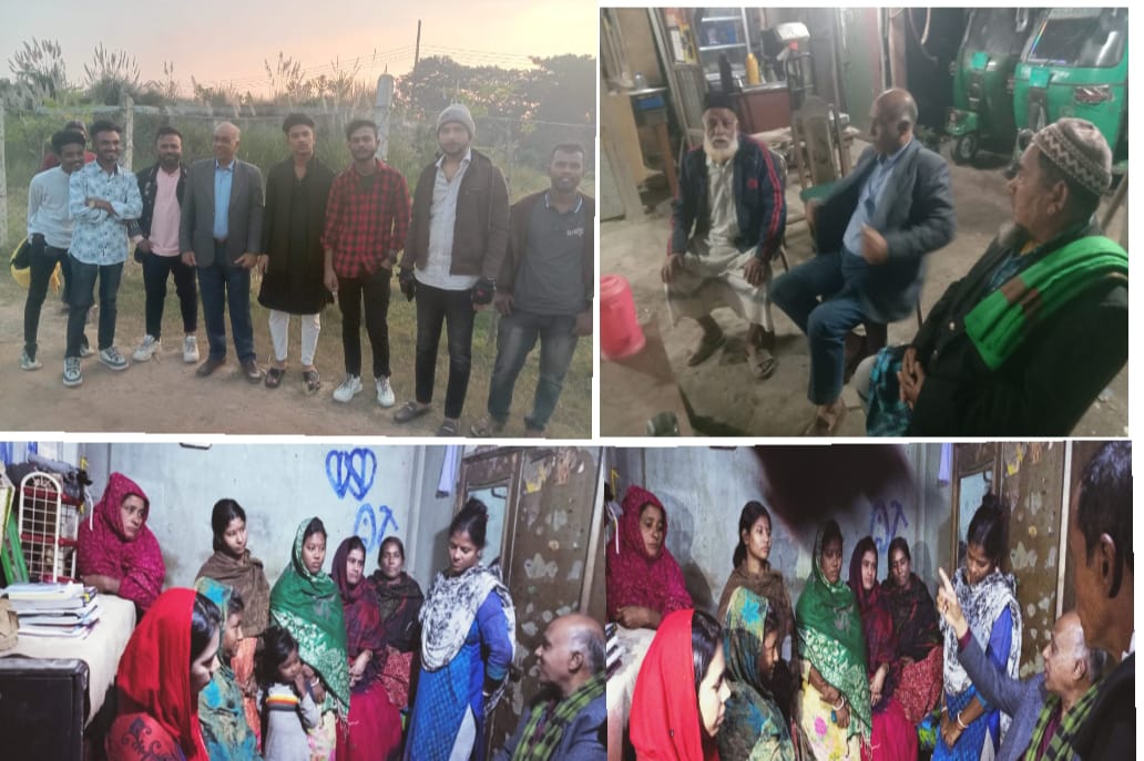 ফিরোশাহ কলোনীতে তৃণমূল বিএনপি প্রার্থী খোকন চৌধুরীর উঠান বৈঠক  ও মতবিনিময়