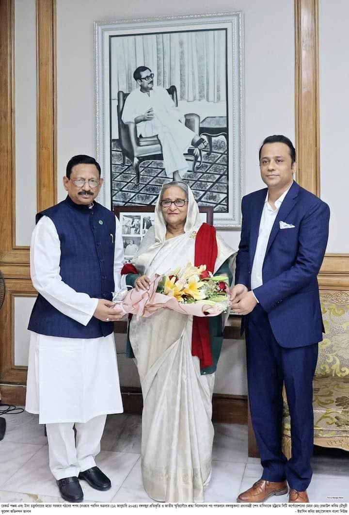 প্রধানমন্ত্রী শেখ হাসিনাকে শুভেচ্ছা জানালেন মেয়র রেজাউল