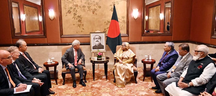 ২০৪১ সালের মধ্যে উন্নত বাংলাদেশ গড়তে এআইআইবির সহায়তা চান প্রধানমন্ত্রী