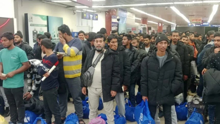 লিবিয়া থেকে আরও ১৬৭ বাংলাদেশি দেশে ফিরেছেন