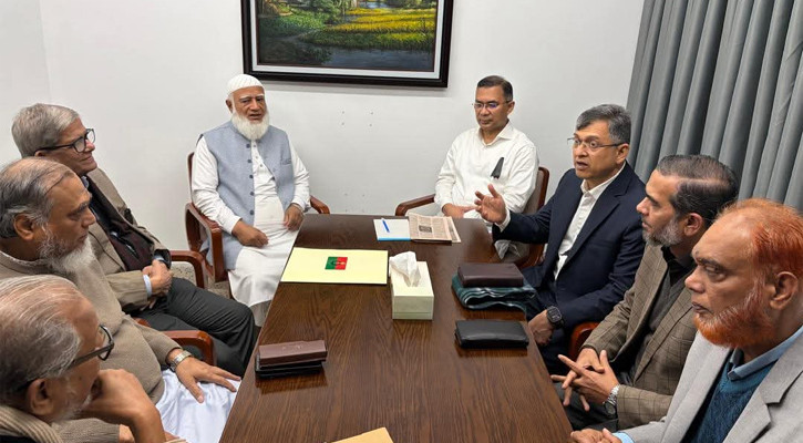 তারেক রহমানের সঙ্গে জামায়াত আমিরের সাক্ষাৎ