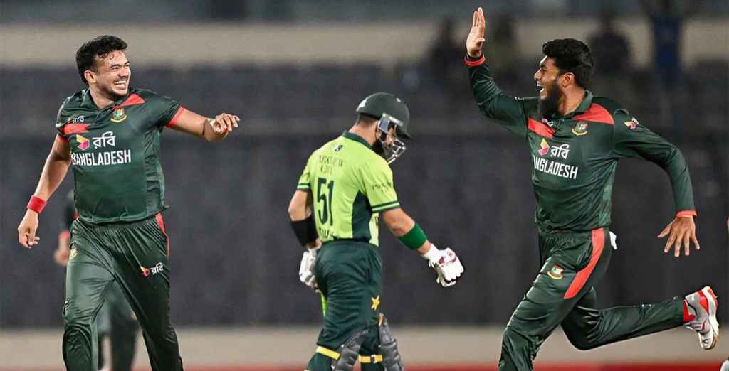 শ্বাসরুদ্ধকর ম্যাচে পাকিস্তানকে হারিয়ে সিরিজ জয় বাংলাদেশের